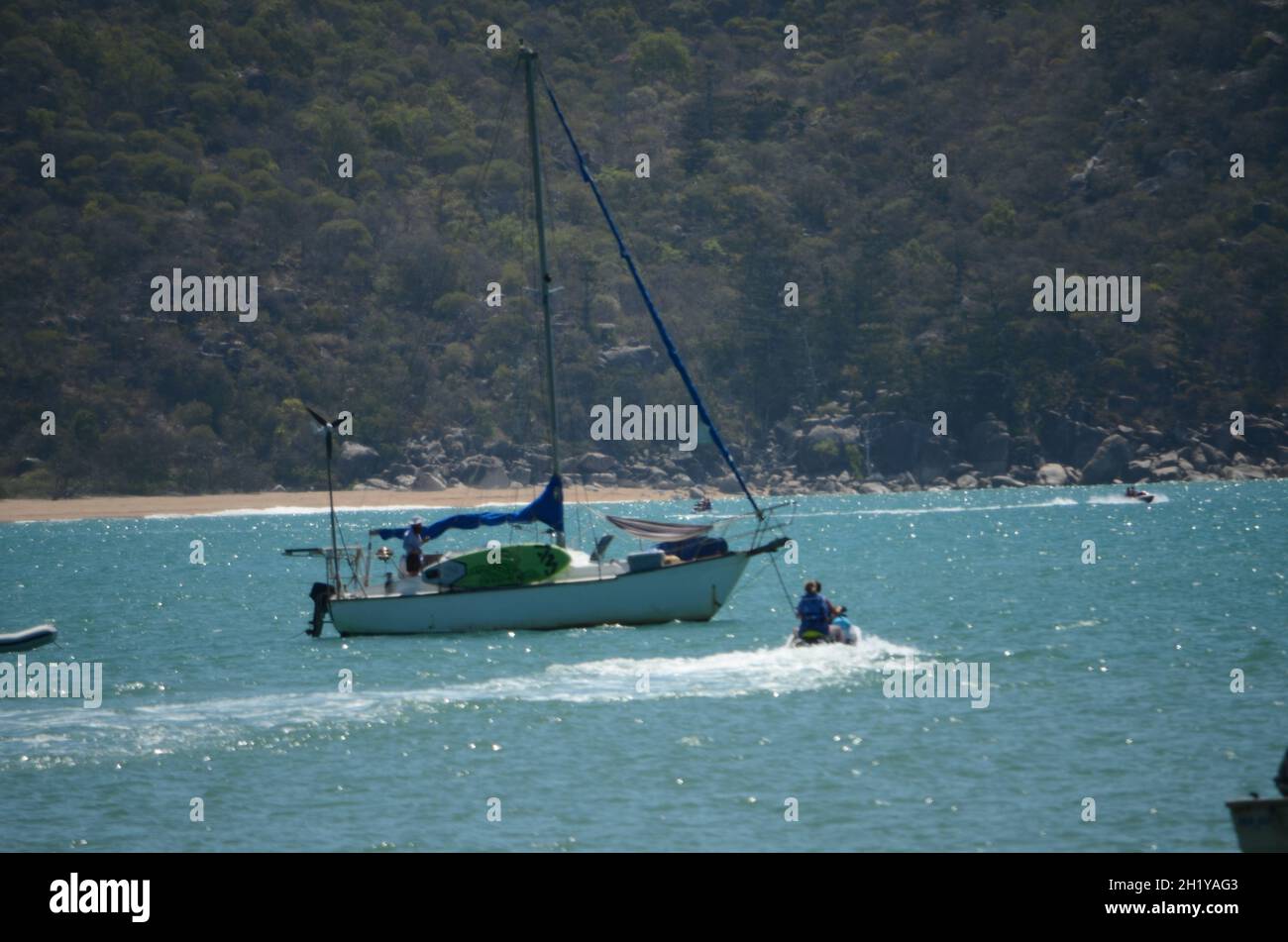 pleasure boats in Horseshoe Bay, Island Stock Photo Alamy