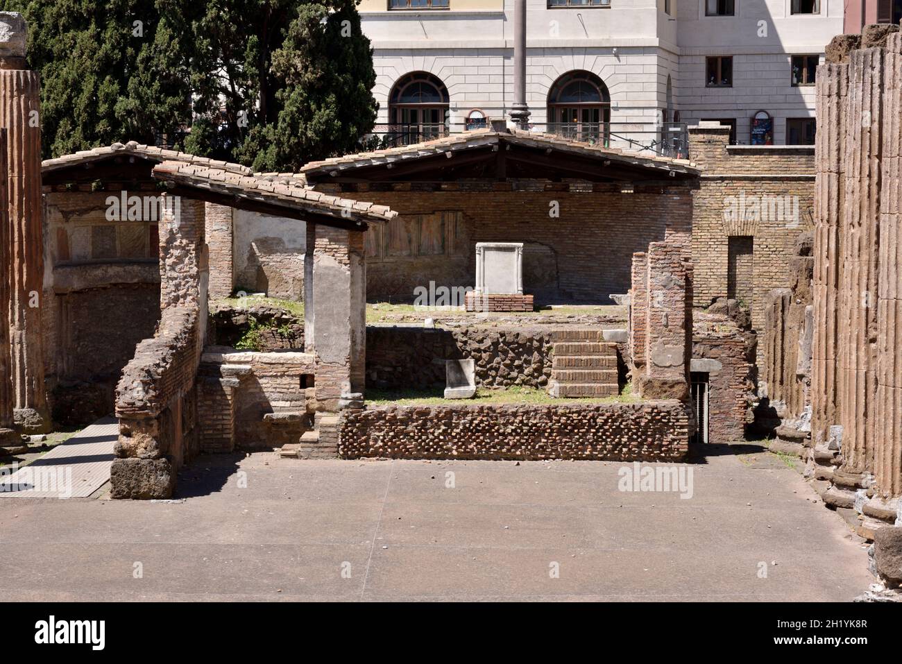 italy, rome, area sacra of largo di torre argentina, temple of juturna (3rd century BC) Stock Photo