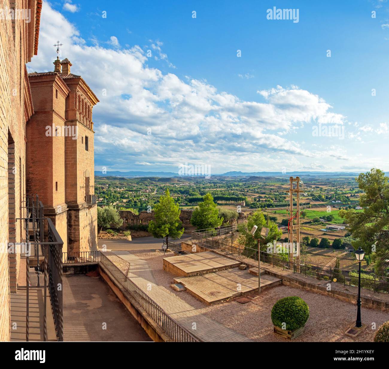 Calatravos castle, in Alcaniz, Teruel, Aragon, Spain during daylight ...