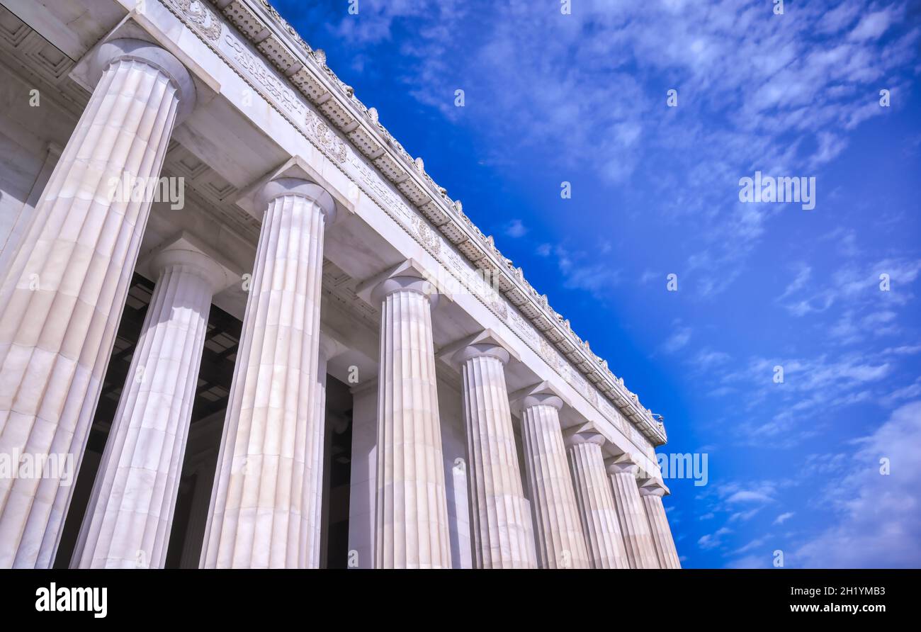 The Lincoln Memorial on the National Mall in Washington, D.C. Stock Photo