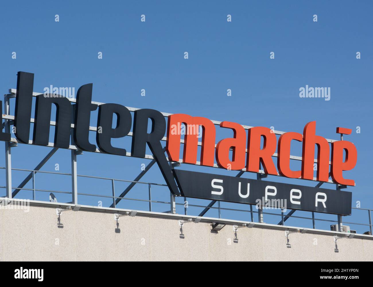 supermarket, Intermarché super, Issoire, France Stock Photo