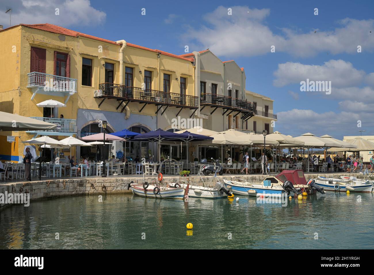 Venezianischer Hafen, Rethymno, Kreta, Griechenland Stock Photo