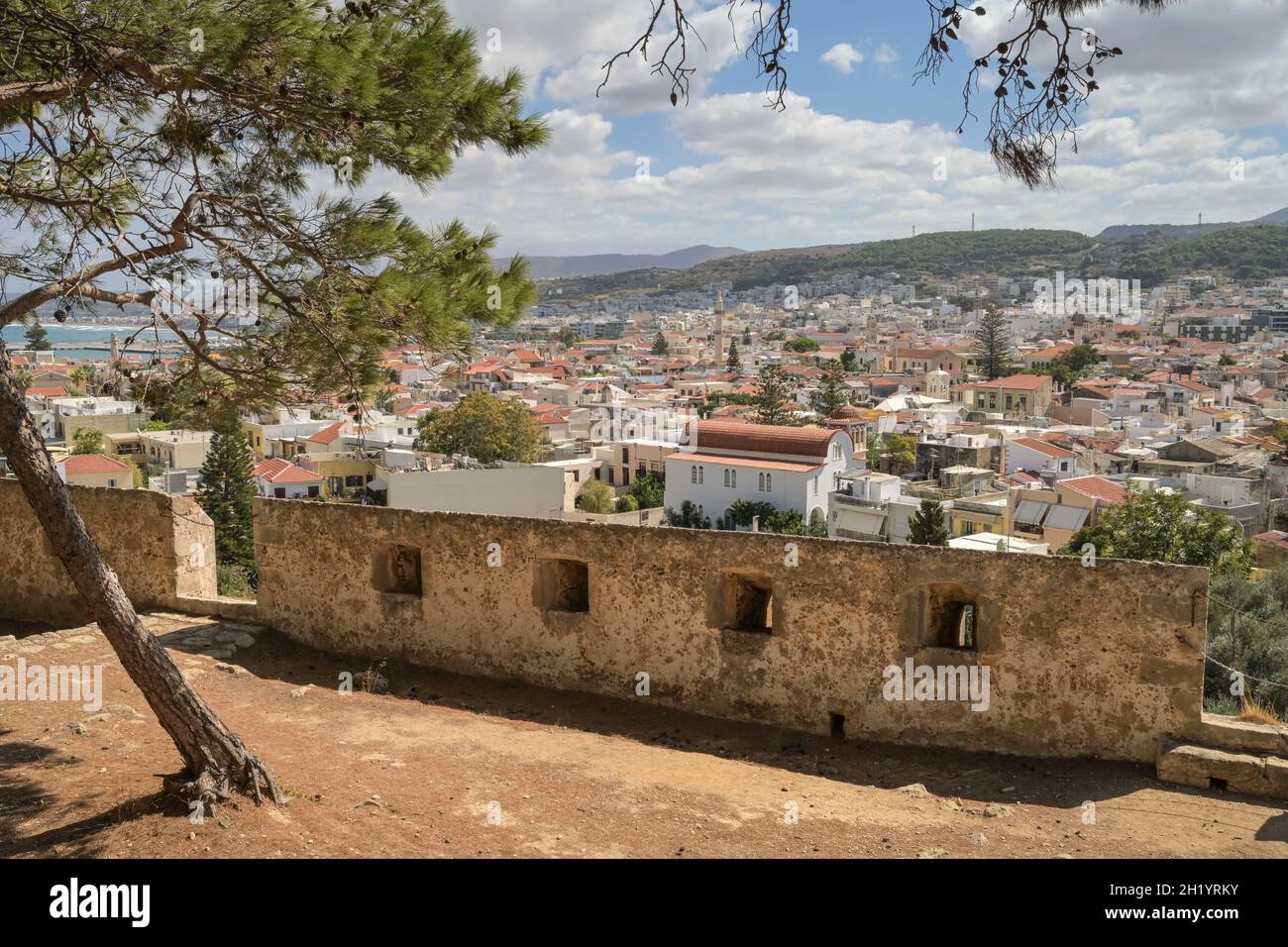 Festungsmauer, Fortezza, Rethymno, Kreta, Griechenland Stock Photo