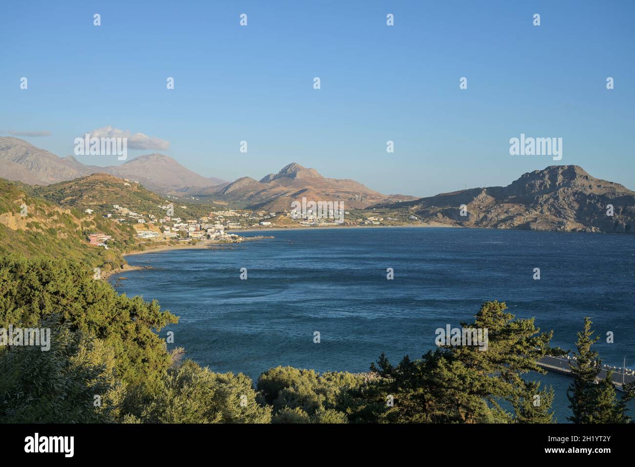 Bucht von Plakias, Südküste, Kreta, Griechenland Stock Photo