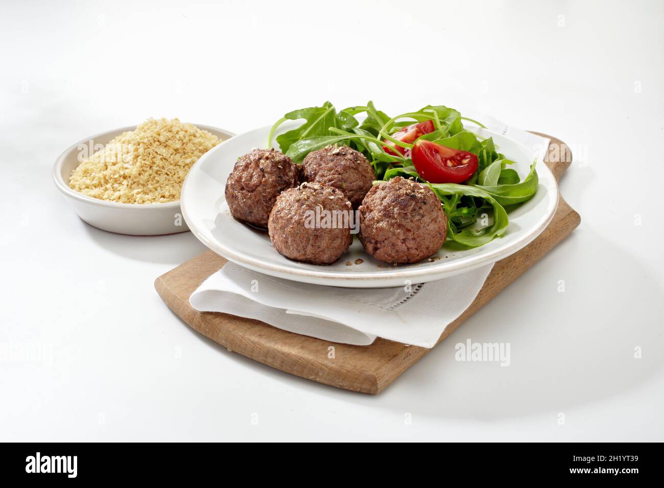 Meatballs with pea flour Stock Photo Alamy