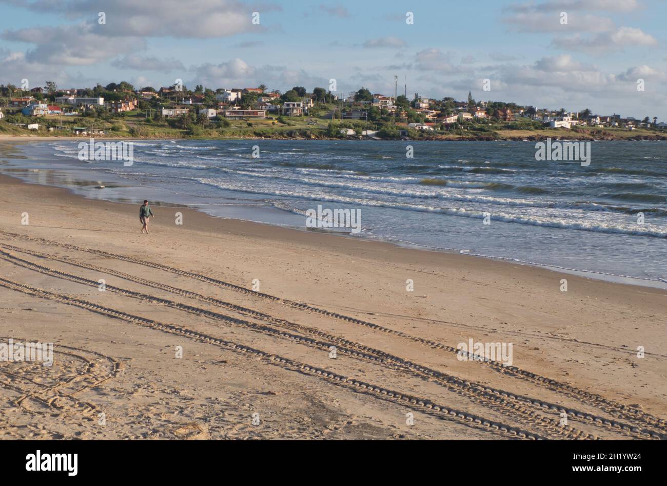Aspect of beach,Punta Colorada,Punta del este,Maldonado,Uruguay,South America Stock Photo