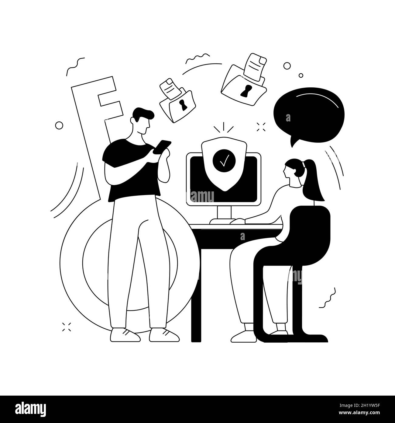 Privacy policy abstract concept vector illustration Stock Vector Image