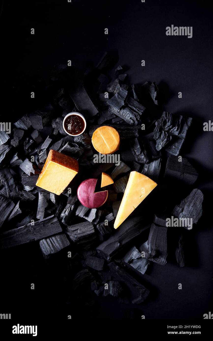 Chunks of cheese hi-res stock photography and images - Alamy