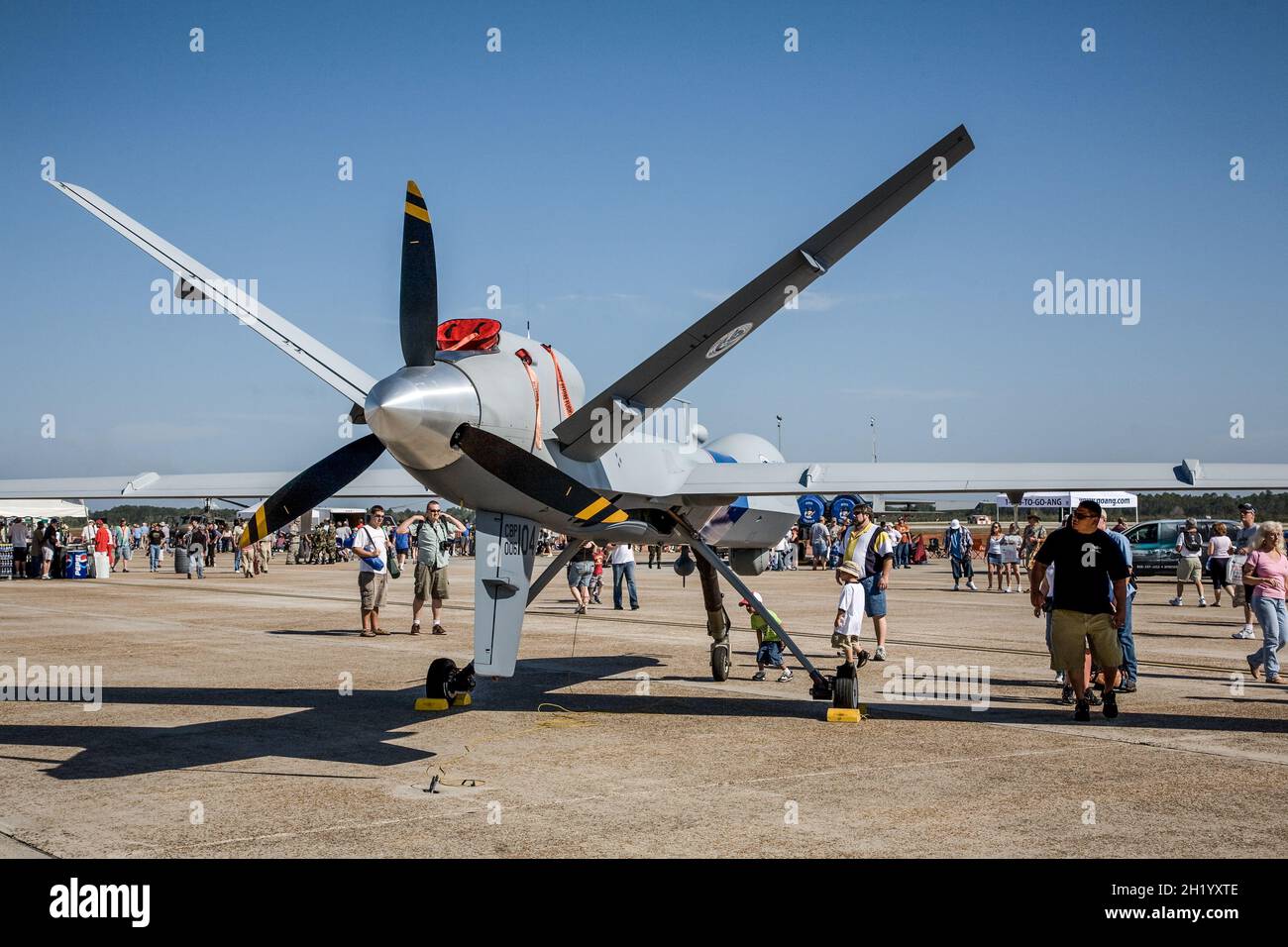 Predator drone at an airshow in Florida. Stock Photo