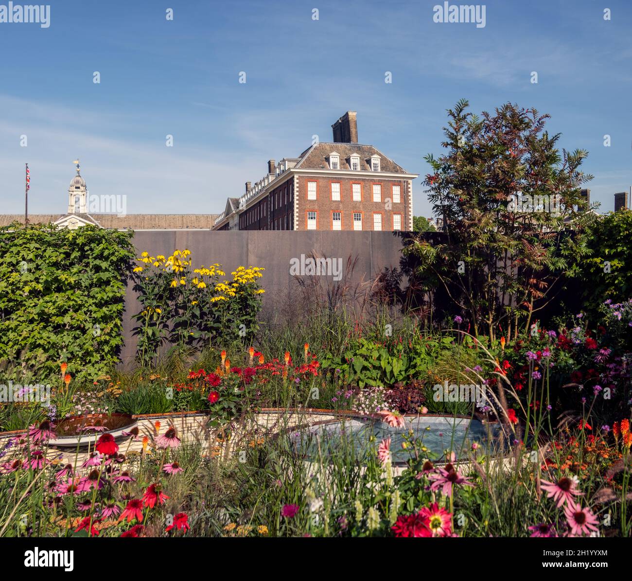 The NHS tribute garden at the Chelsea Flower Show 2021 in London, UK. Stock Photo