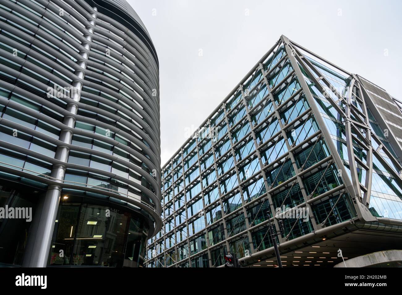 Parts of the Walbrook building (left) and Cannon Street mainline and