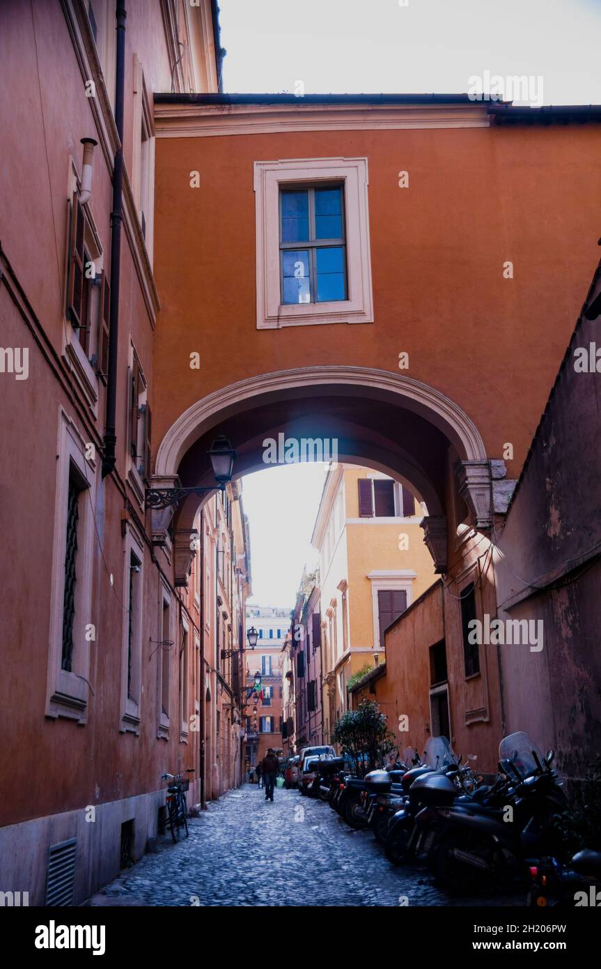 Covered roman walkway hi-res stock photography and images - Alamy