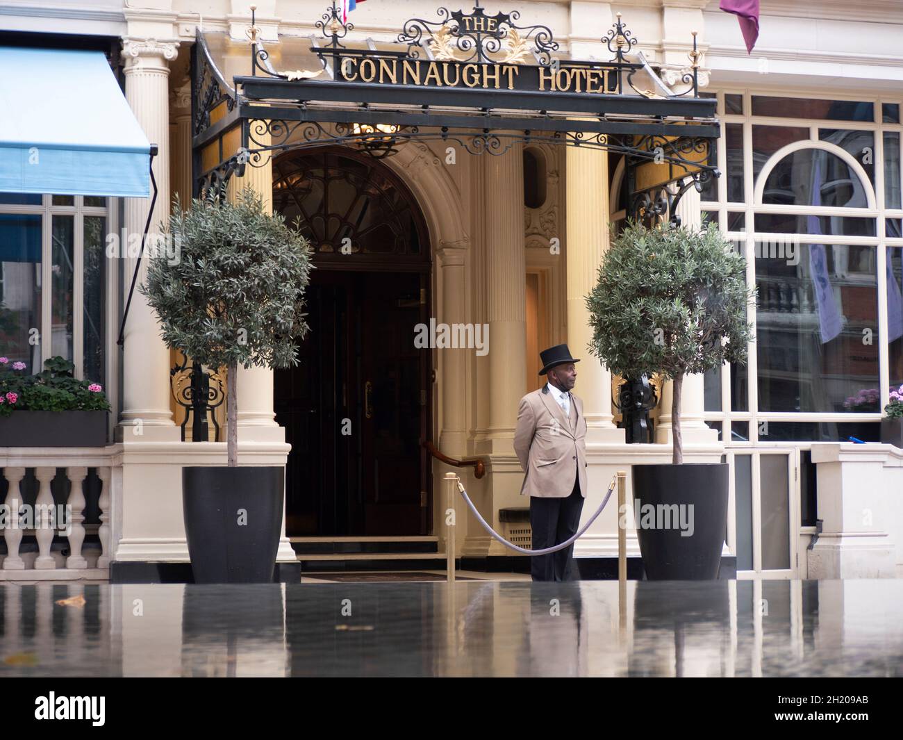 The Connaught five star luxury hotel, located in Mayfair, London. The