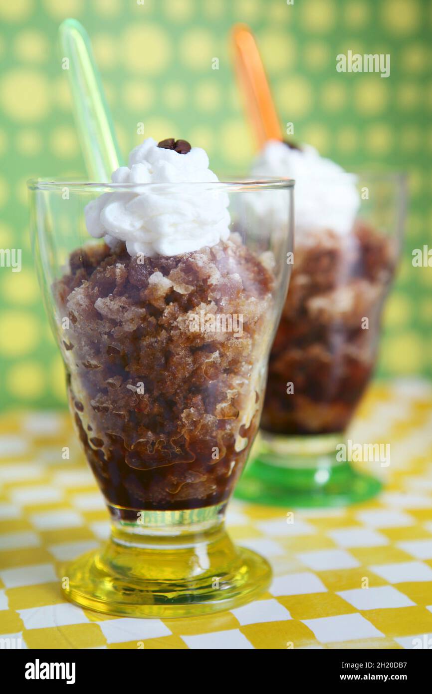 Typical Sicilian Coffee Granita with Cream Stock Image - Image of cake,  beach: 229032089