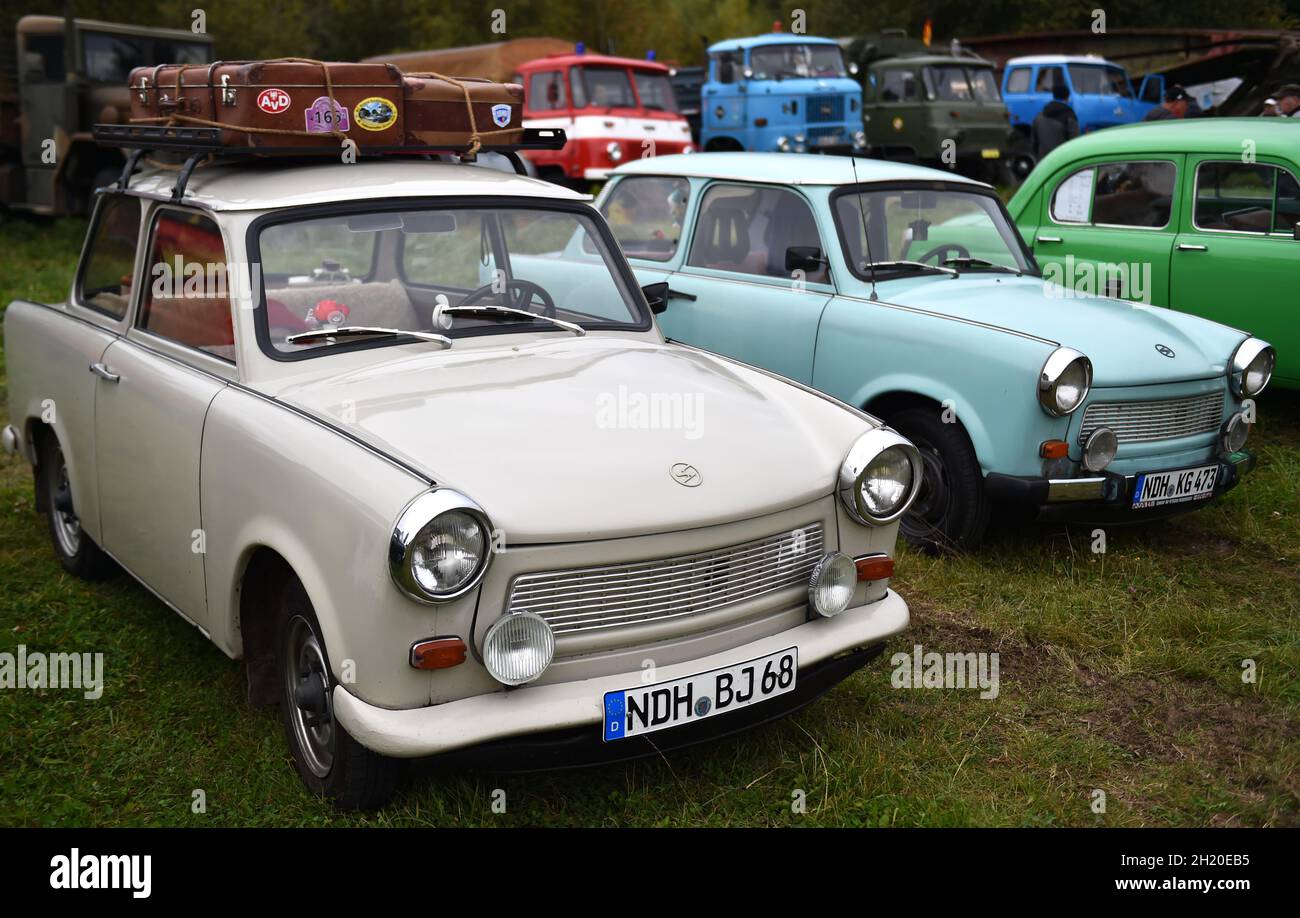 Classic Car Meeting In Benneckenstein Stock Photo