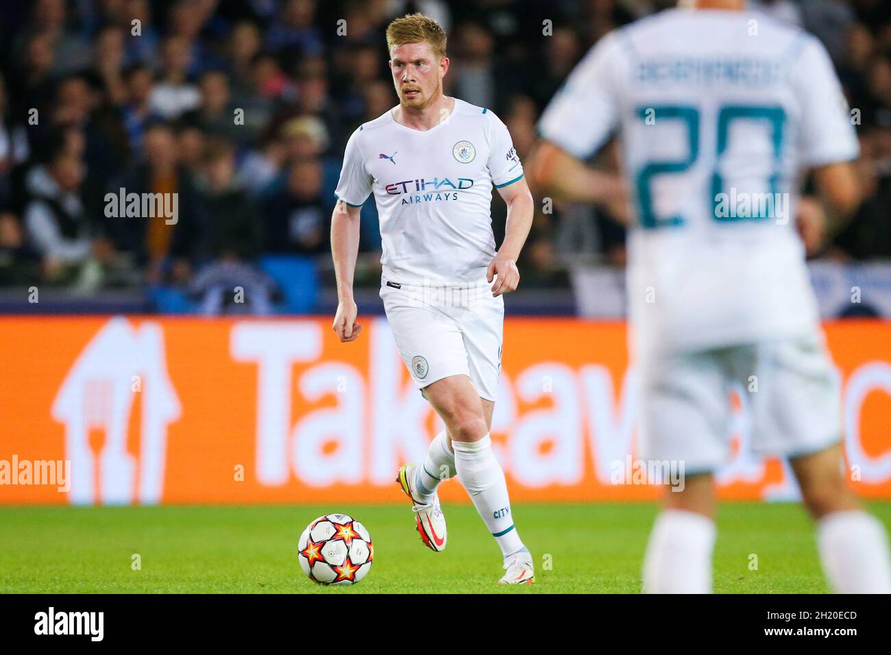 BRUGGE, BELGIUM - OCTOBER 19: Kevin De Bruyne of Manchester City during ...