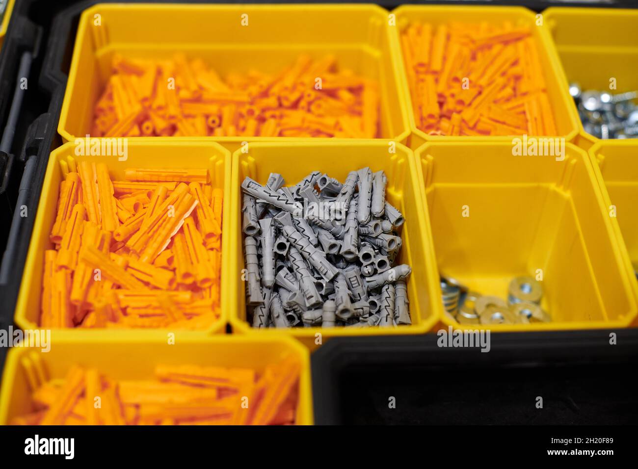 Orange plastic tool box hi-res stock photography and images - Alamy