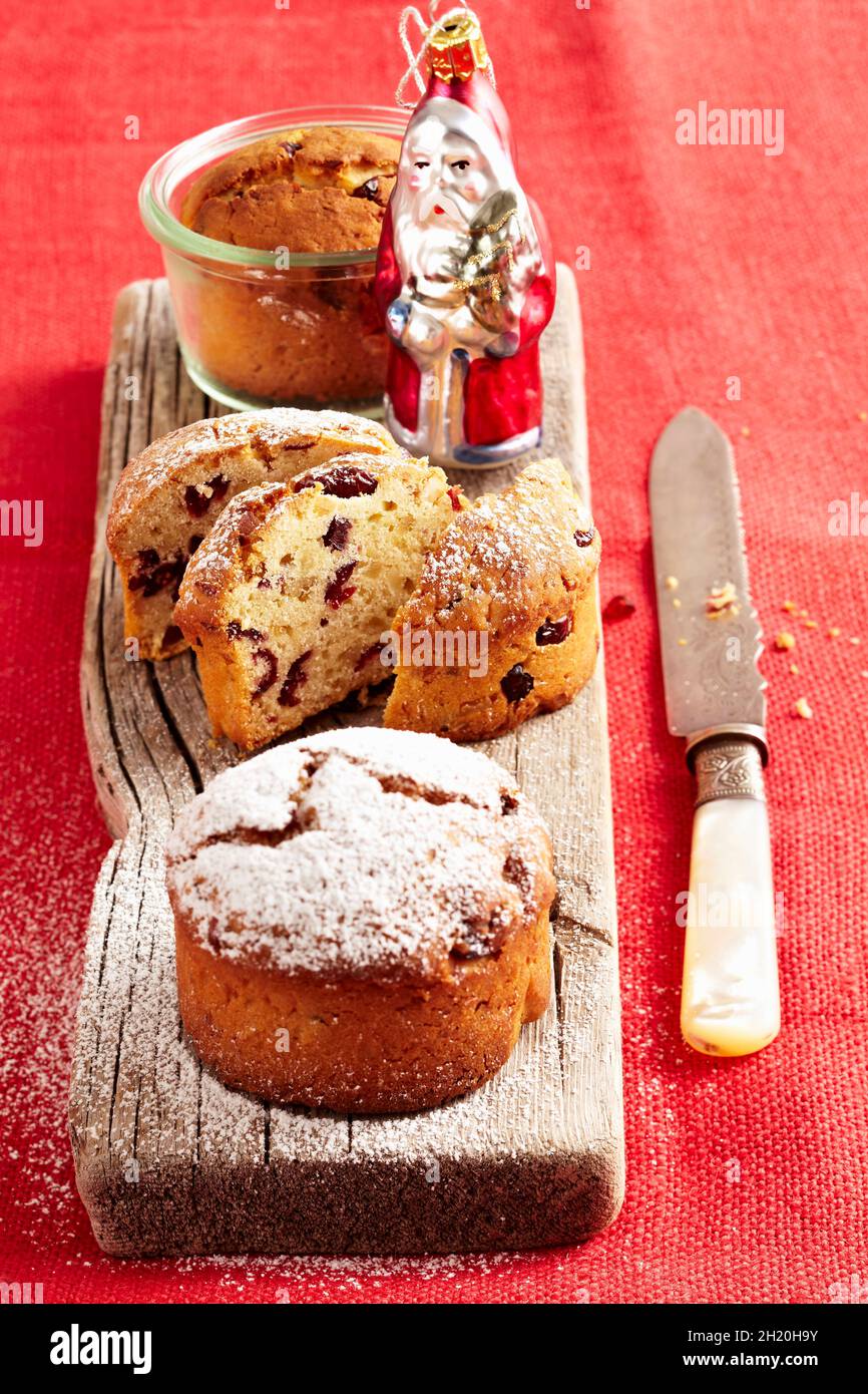 Mini cranberry cakes Stock Photo