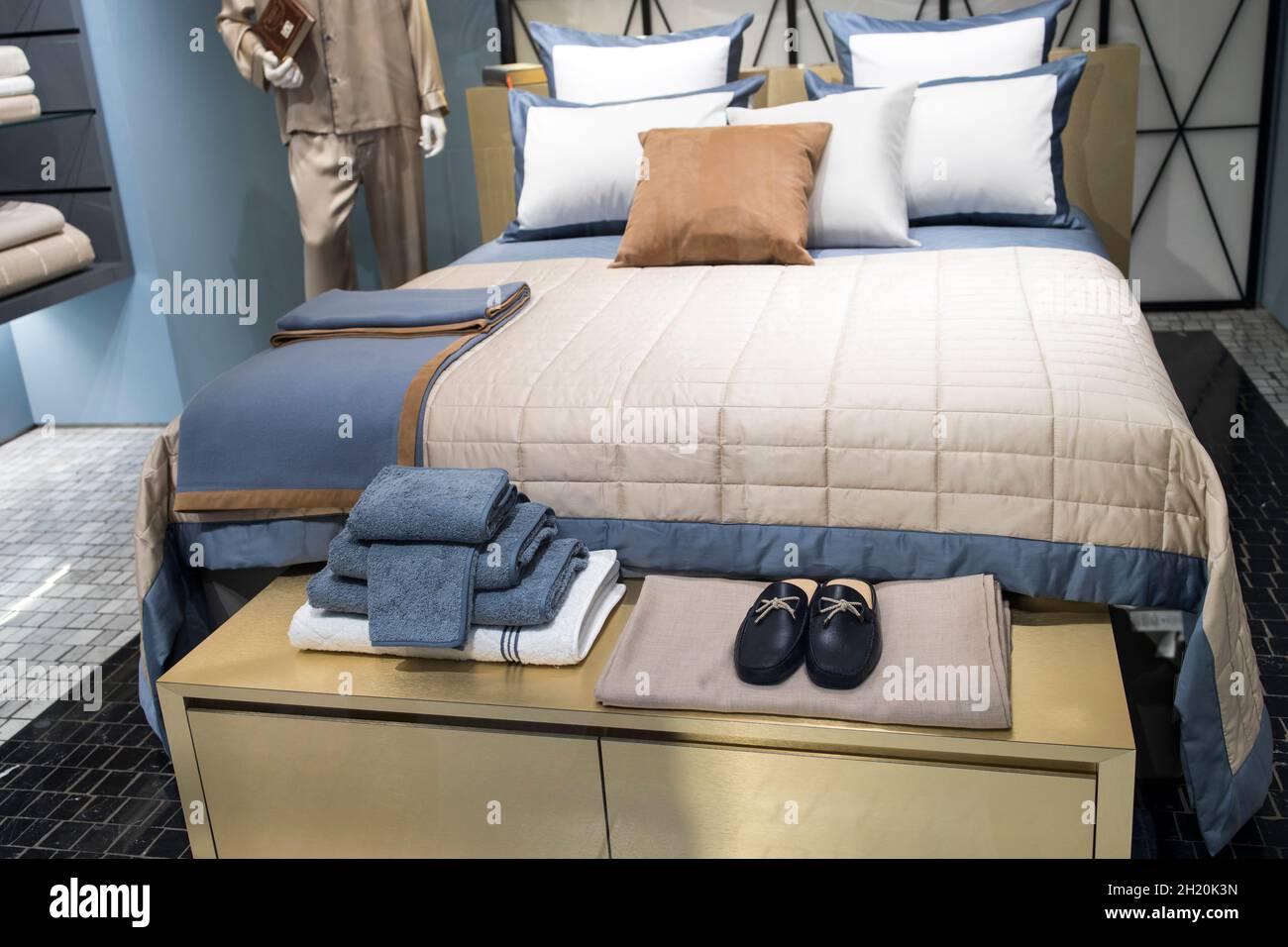 Moscow, Russia - 19 October 2021, Home goods store interior Stock Photo