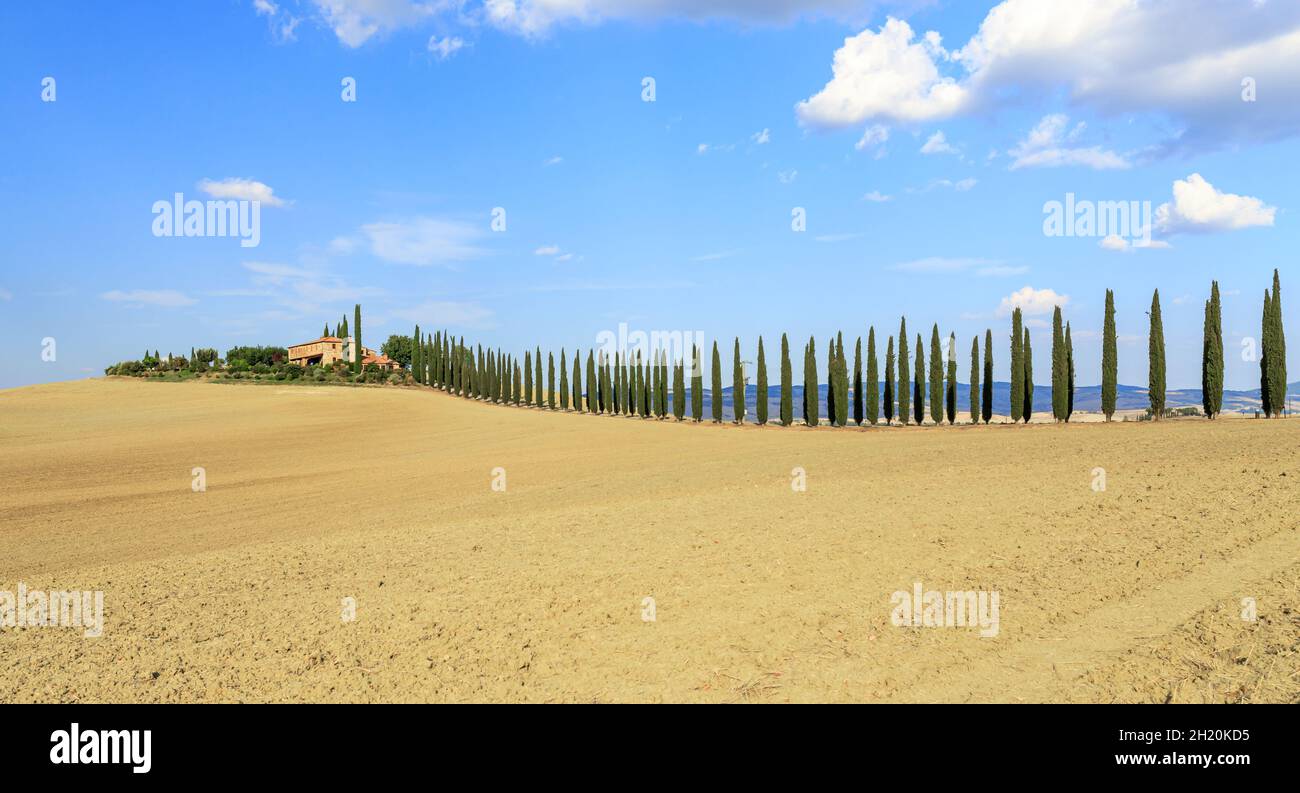 Classic Tuscany View in autumn Stock Photo