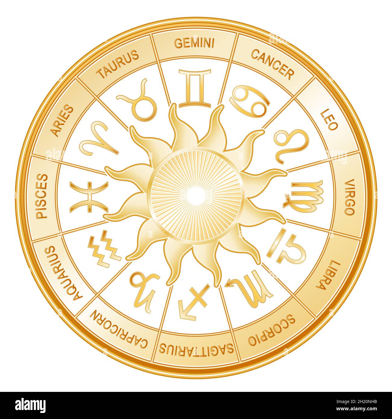 Sun Signs Zodiac High Resolution Stock Photography and Images - Alamy