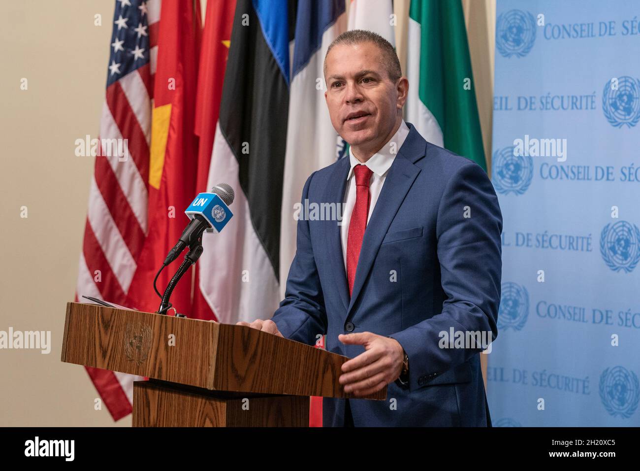 New York, NY - October 19, 2021: Permanent Representative of Israel to ...