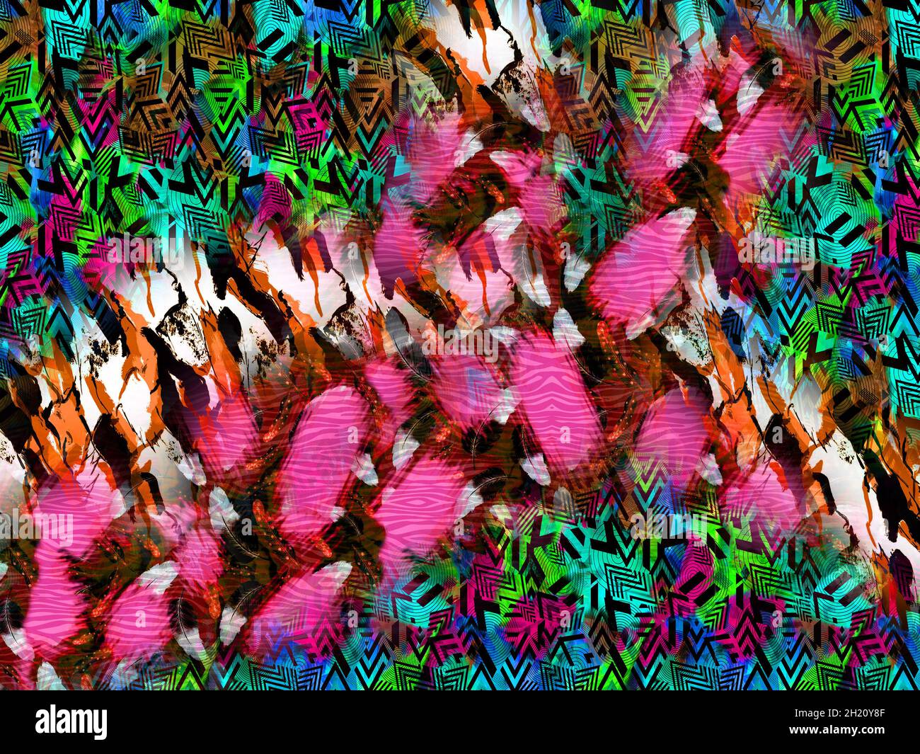 Fabric print pattern.Multicolored background. Colorful pattern ...