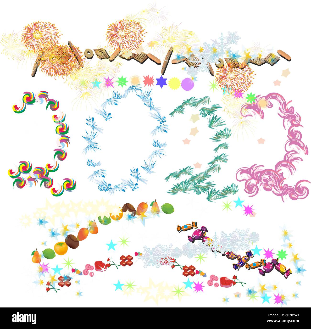 illustration new year card 2022 new year greeting Stock Photo