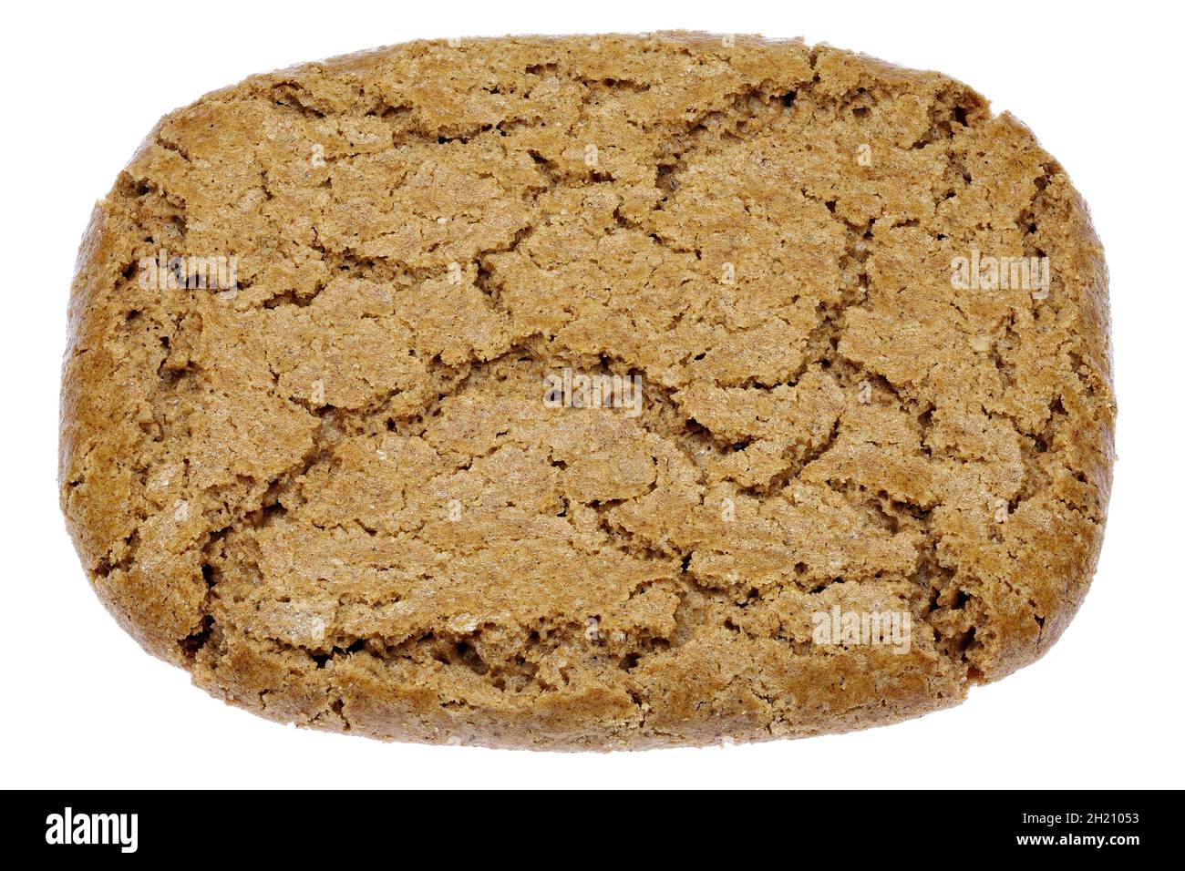 Dutch speculoos cookie isolated on white background Stock Photo