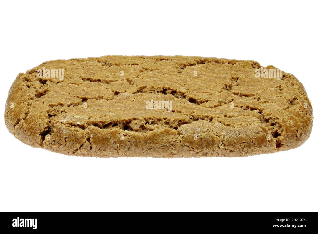 Dutch speculoos cookie isolated on white background Stock Photo