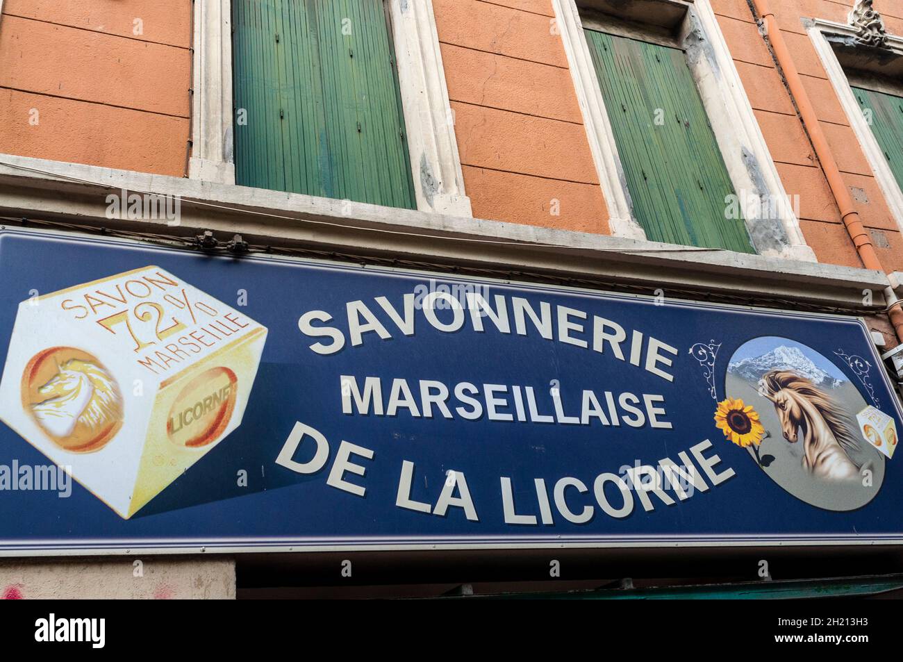 Marseille Soap Shop Sign Marseille Provence France Stock Photo