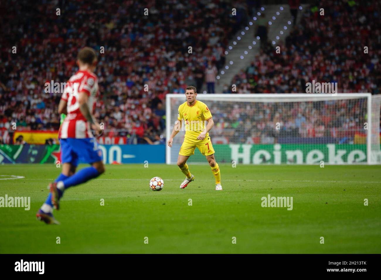 Madrid, Spain. 19th Oct, 2021. Mane from Liverpool FC, during UEFA Champions League Group stage agains Atletico de Madrid at the Wanda Metropolitano stadium. (Photo by: Ivan Abanades Medina Credit: CORDON PRESS/Alamy Live News Stock Photo