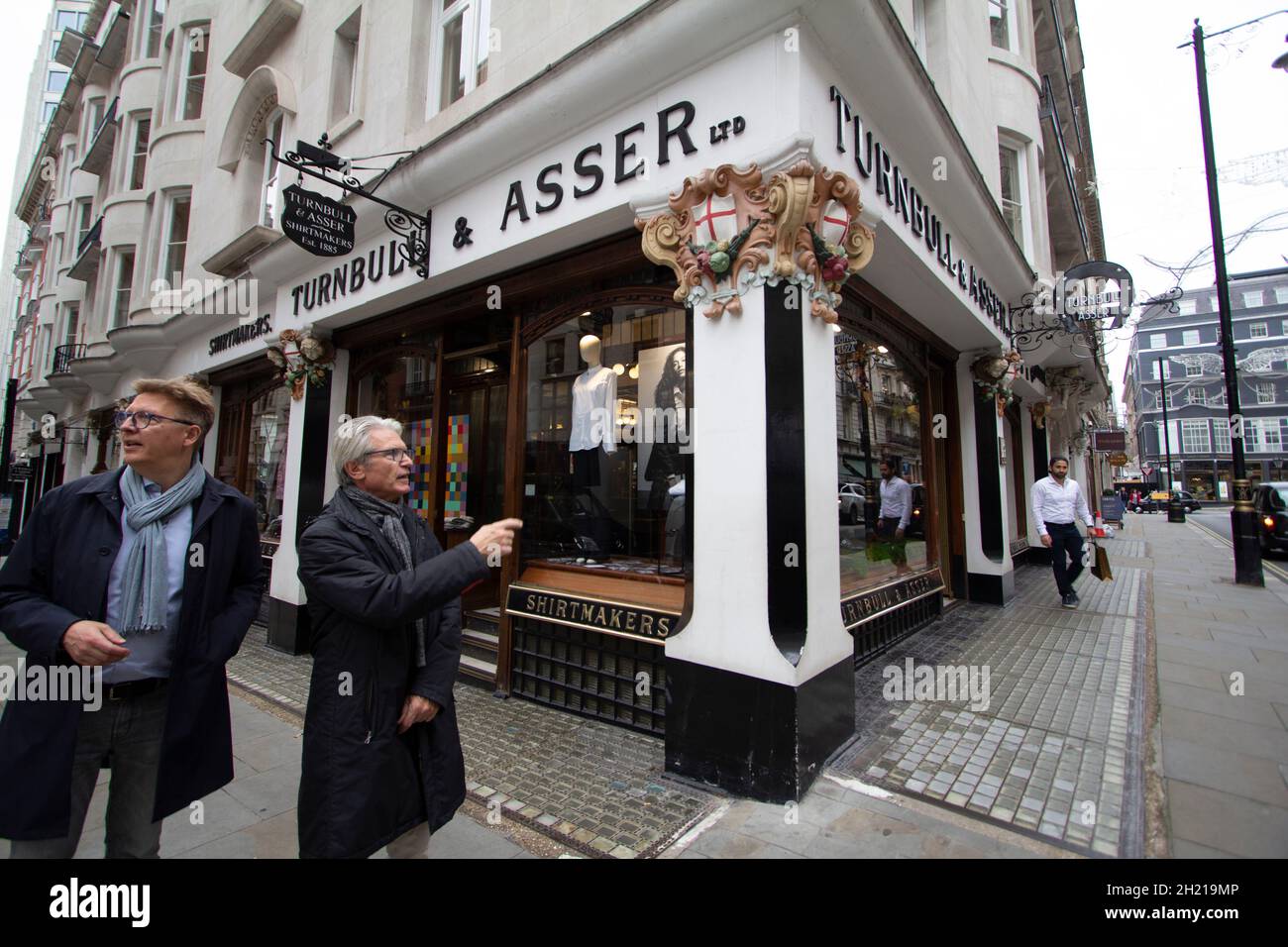 Asser and Turnbull is a bespoke shirtmaker established in 1885 Stock Photo
