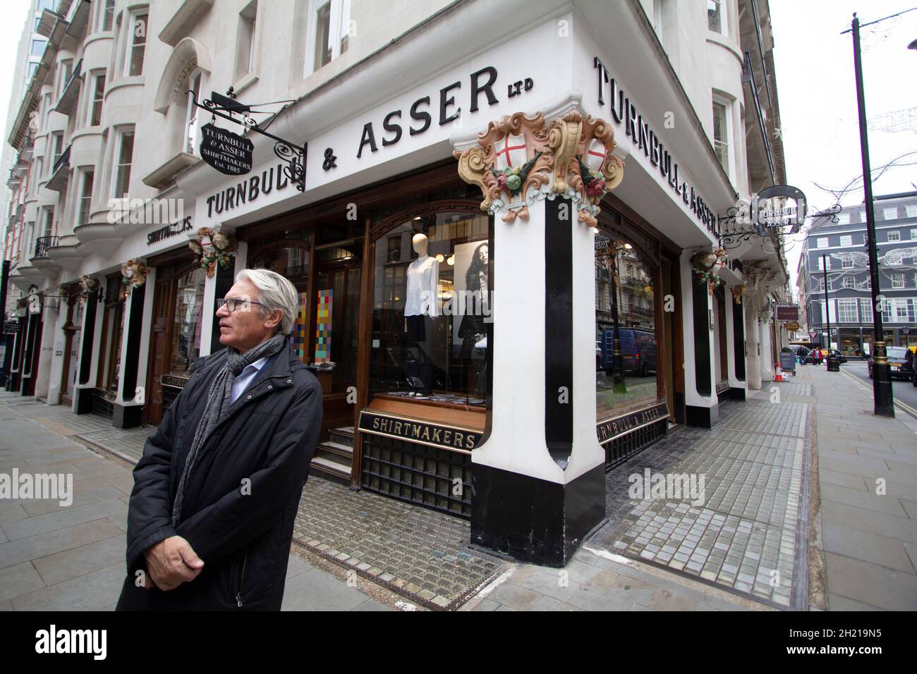 Asser and Turnbull is a bespoke shirtmaker established in 1885 Stock Photo