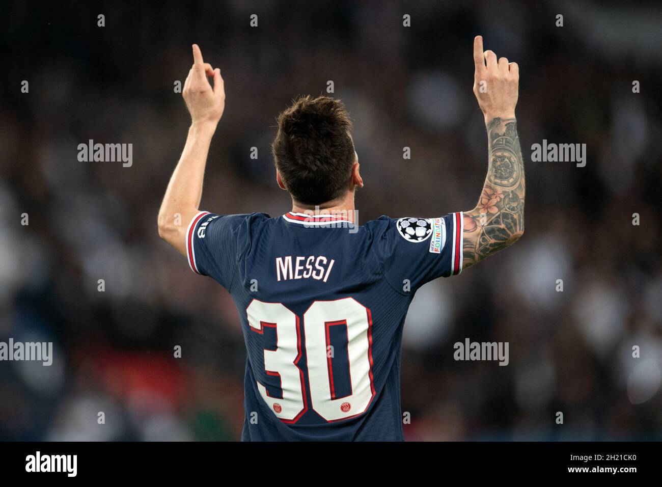 Lionel Messi Of Paris Saint Germain PSG Celebrates His Goal During lionel-messi-of-paris-saint-germain-psg-celebrates-his-goal-during