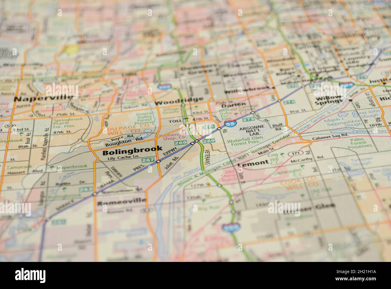 Map of the City of Bolingbrook, IL