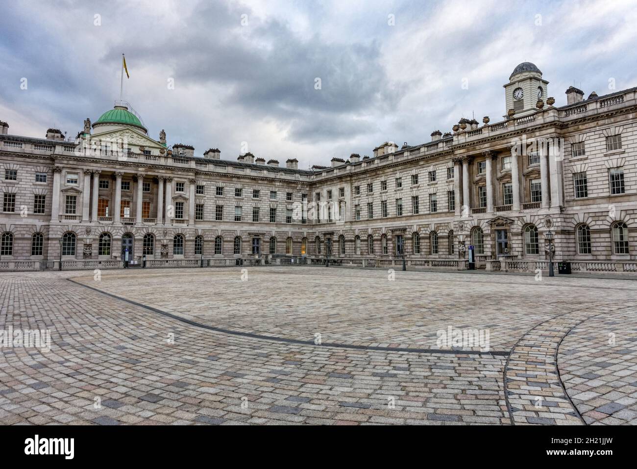 The courtyard of Somerset House, London England United Kingdom UK Stock Photo