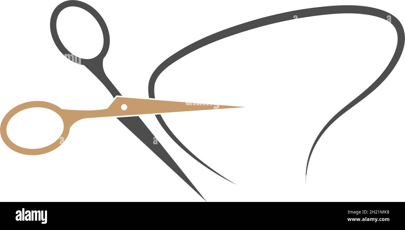 Scissor icon ilustration template vector Stock Vector