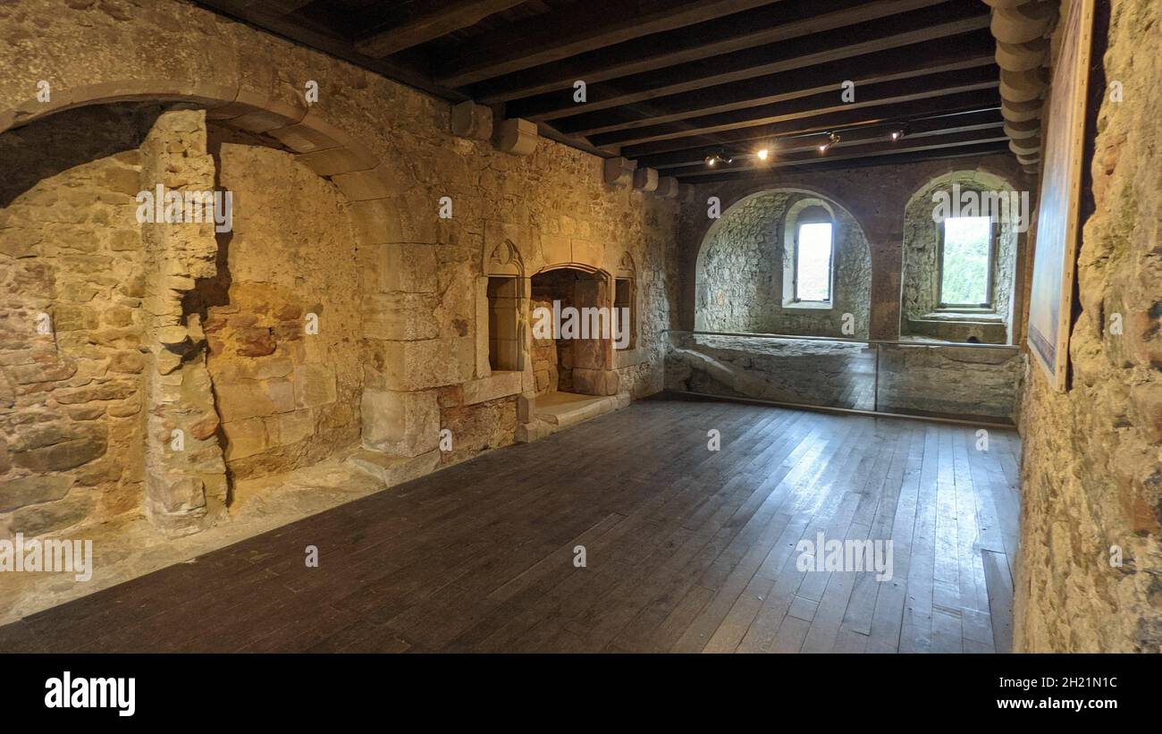 Interior of Larochette Castel in Luxembourg Stock Photo - Alamy