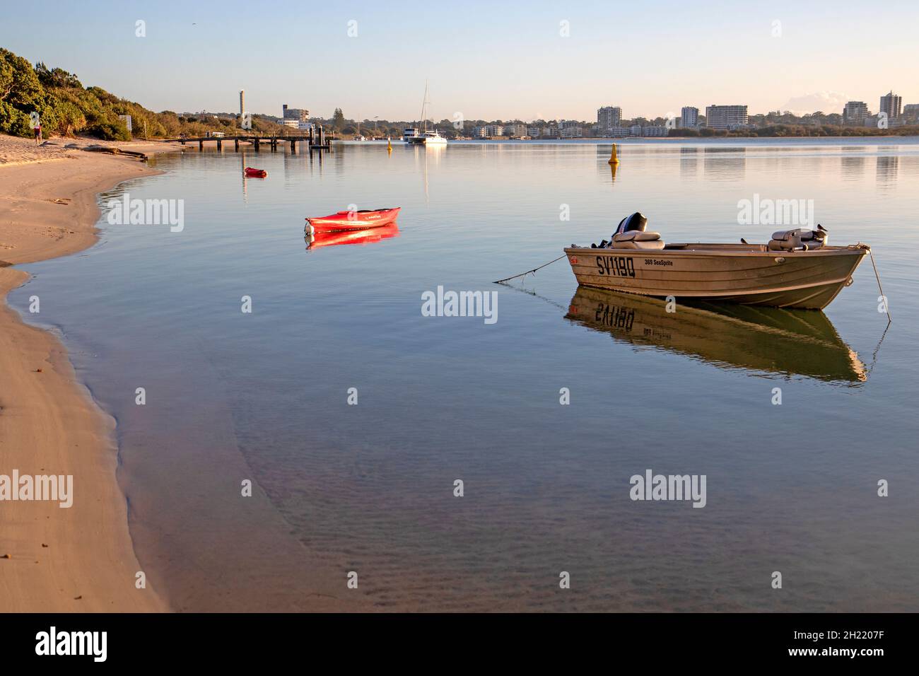 Golden Beach, Caloundra Stock Photo Alamy