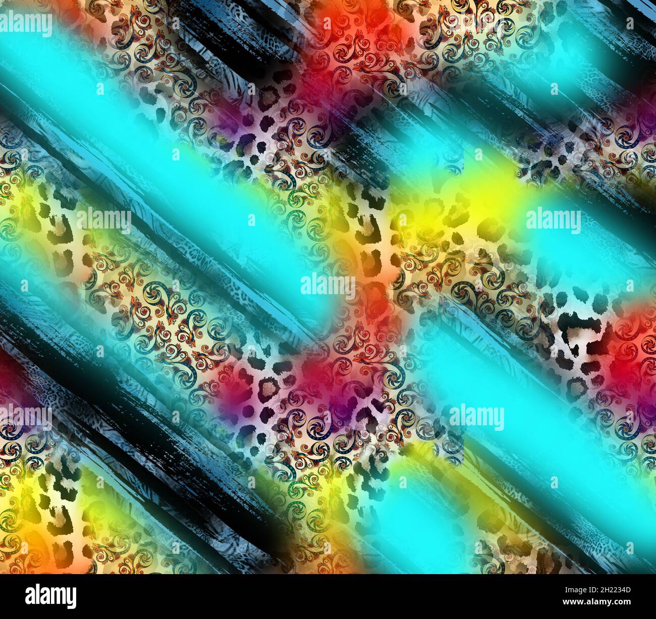 textile fabric print patterns, fashion designs Stock Photo - Alamy