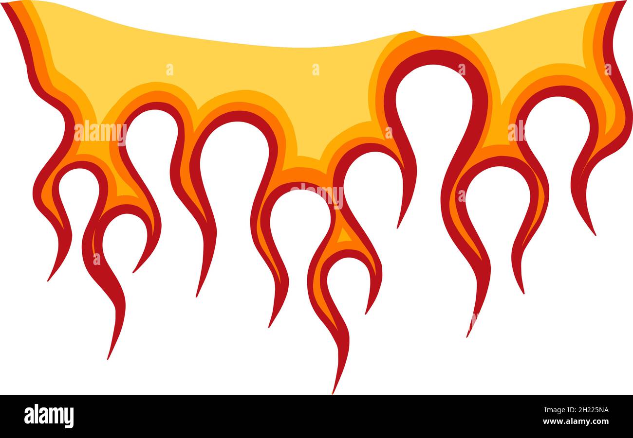 vector Angry crab with claws on flames Stock Vector