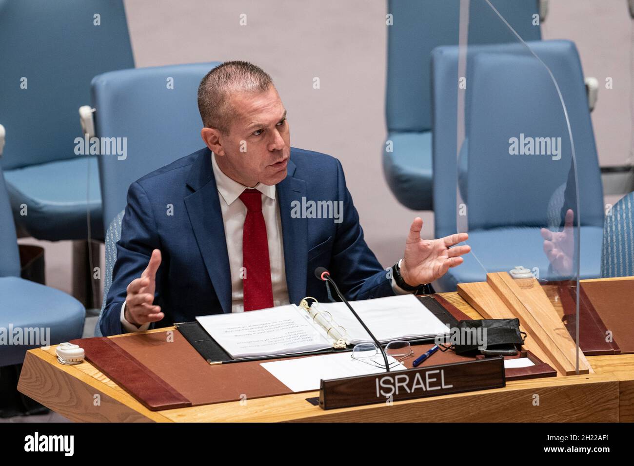 New York, NY - October 19, 2021: Permanent Representative of Israel ...