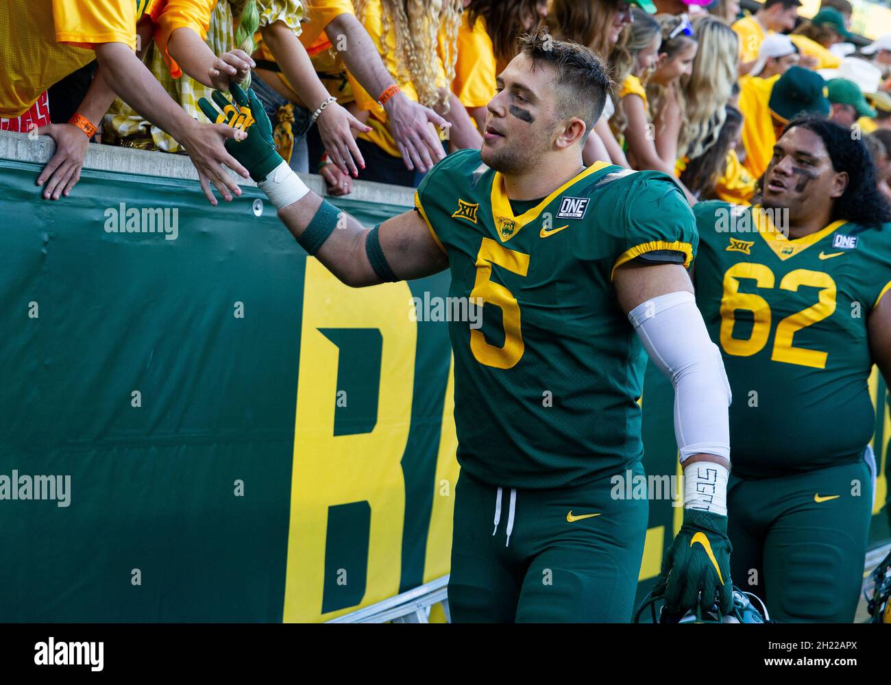 Waco, Texas, USA. 16th Oct, 2021. Baylor Bears linebacker Dillon Doyle