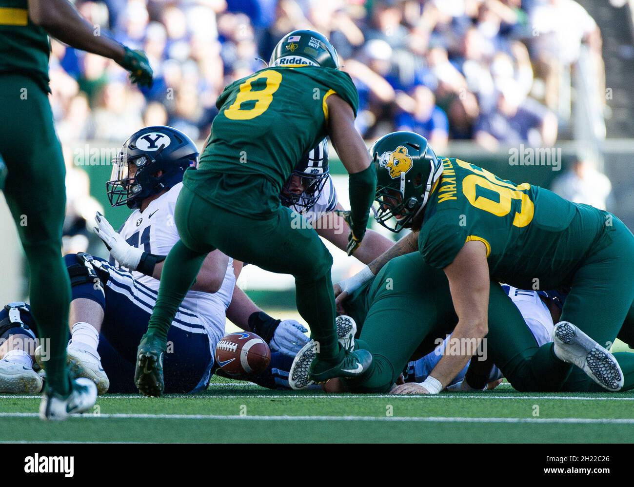 Waco, Texas, USA. 16th Oct, 2021. Baylor Bears safety Jalen Pitre (8