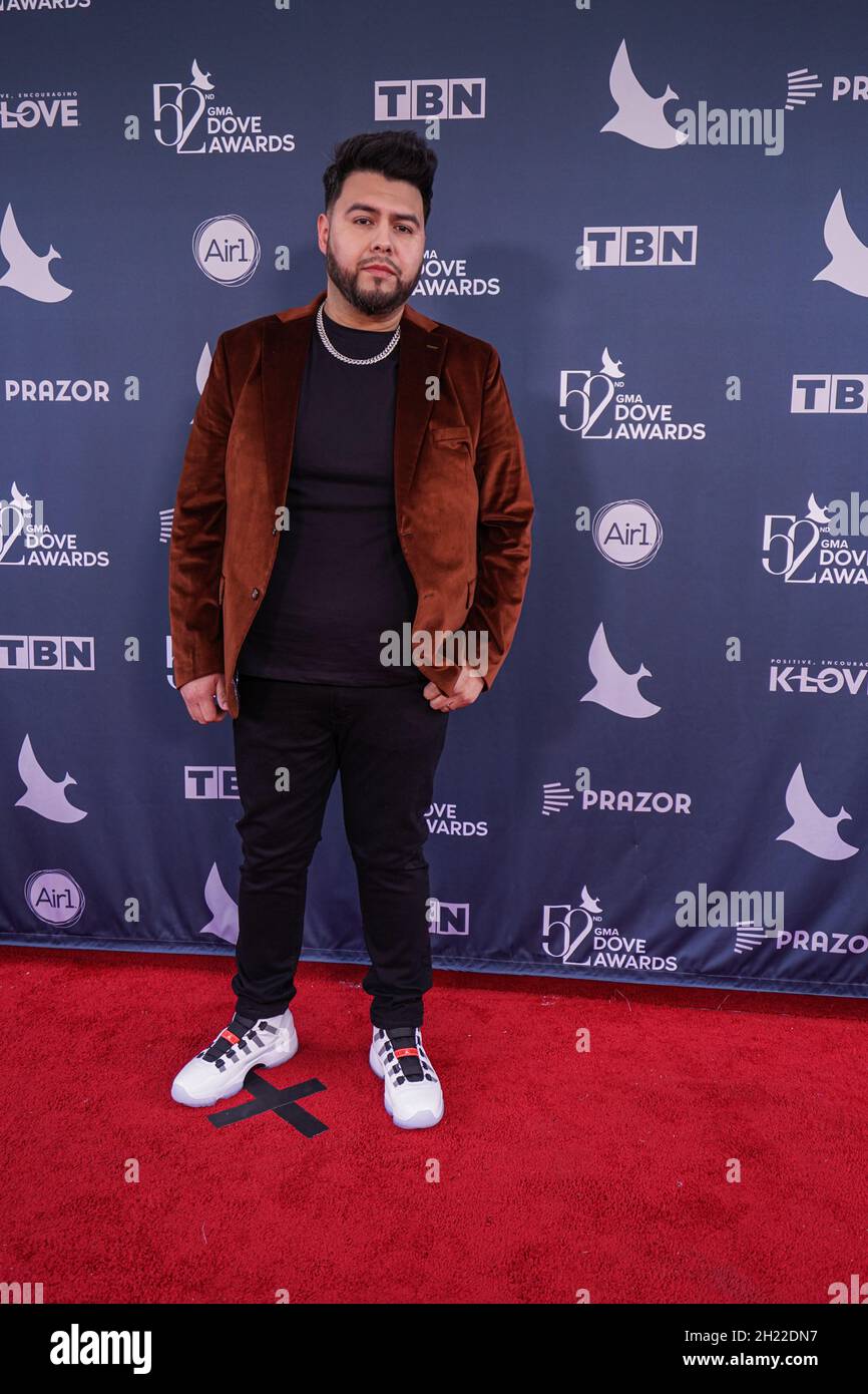 Nashville, Tennessee, USA, October 19, 2021. Sam Ash walk the Red