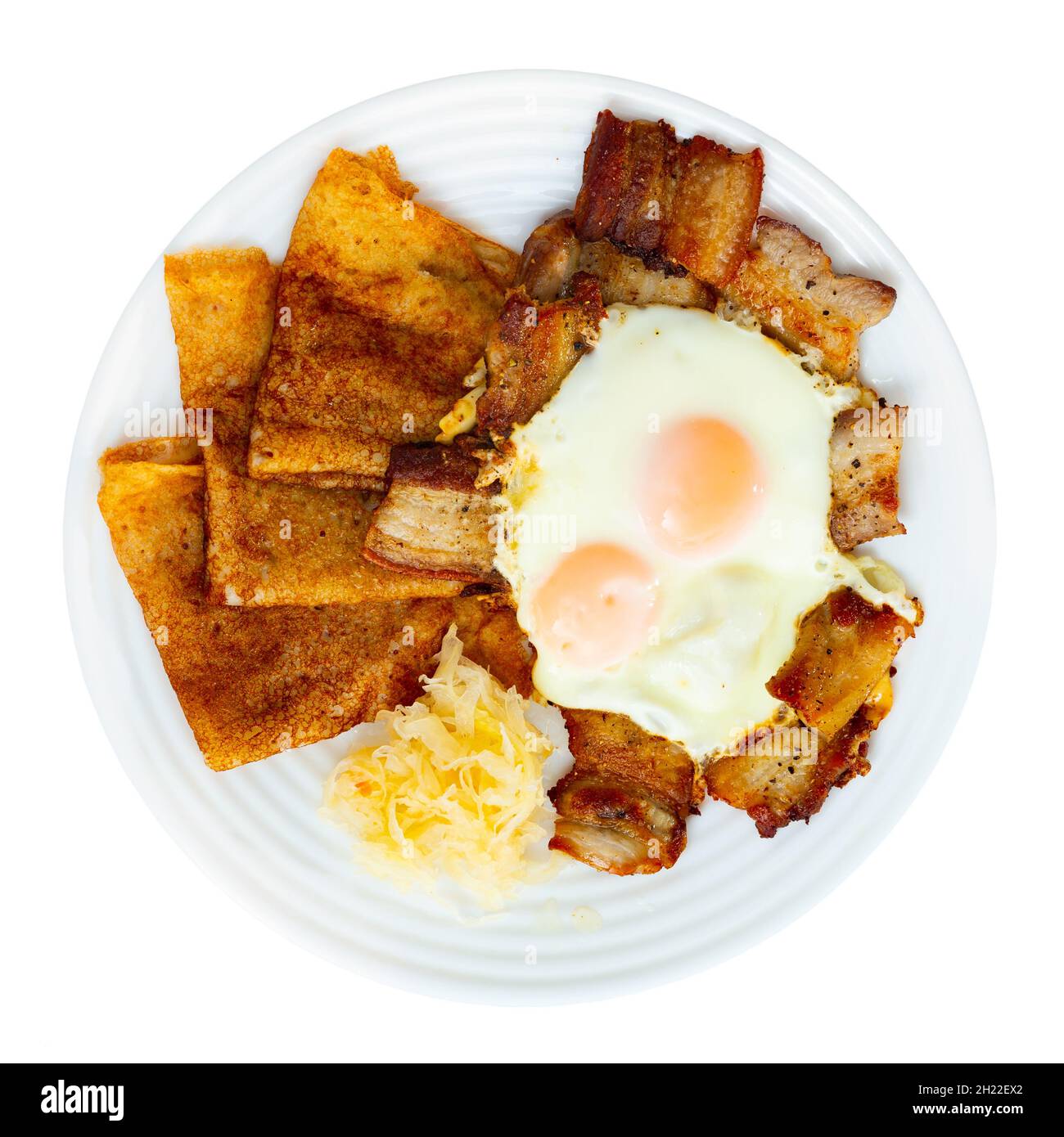 Pancake with egg cutout hires stock photography and images Alamy