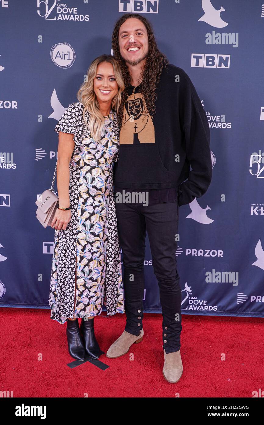 Nashville, Tennessee, USA, October 19, 2021. Singer Brandon Lake and
