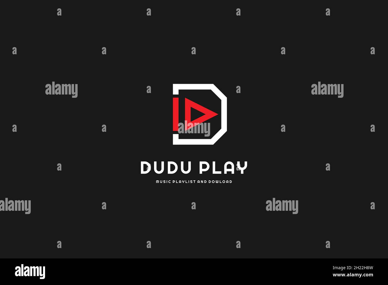 logotype letter D with play button , usable logo design for music ...
