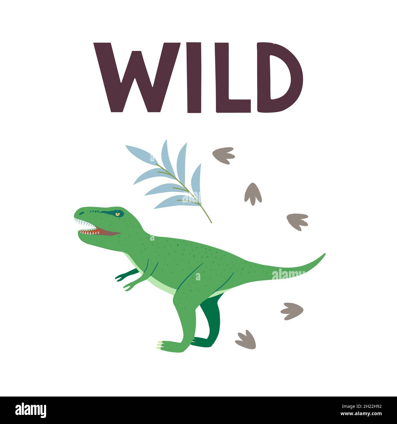 Cute Dinosaur For Nursery Poster Design Roarsome Lettering Hand